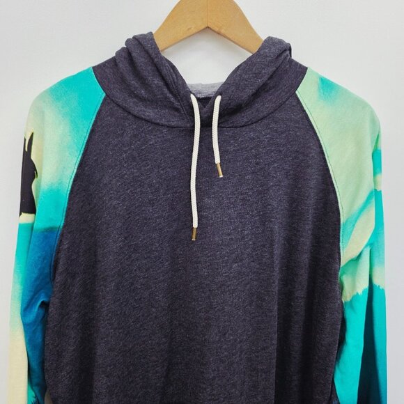 American Eagle Lightweight Hooded Long Sleeve Tee Mens Size Large Dark Gray - Picture 5 of 12